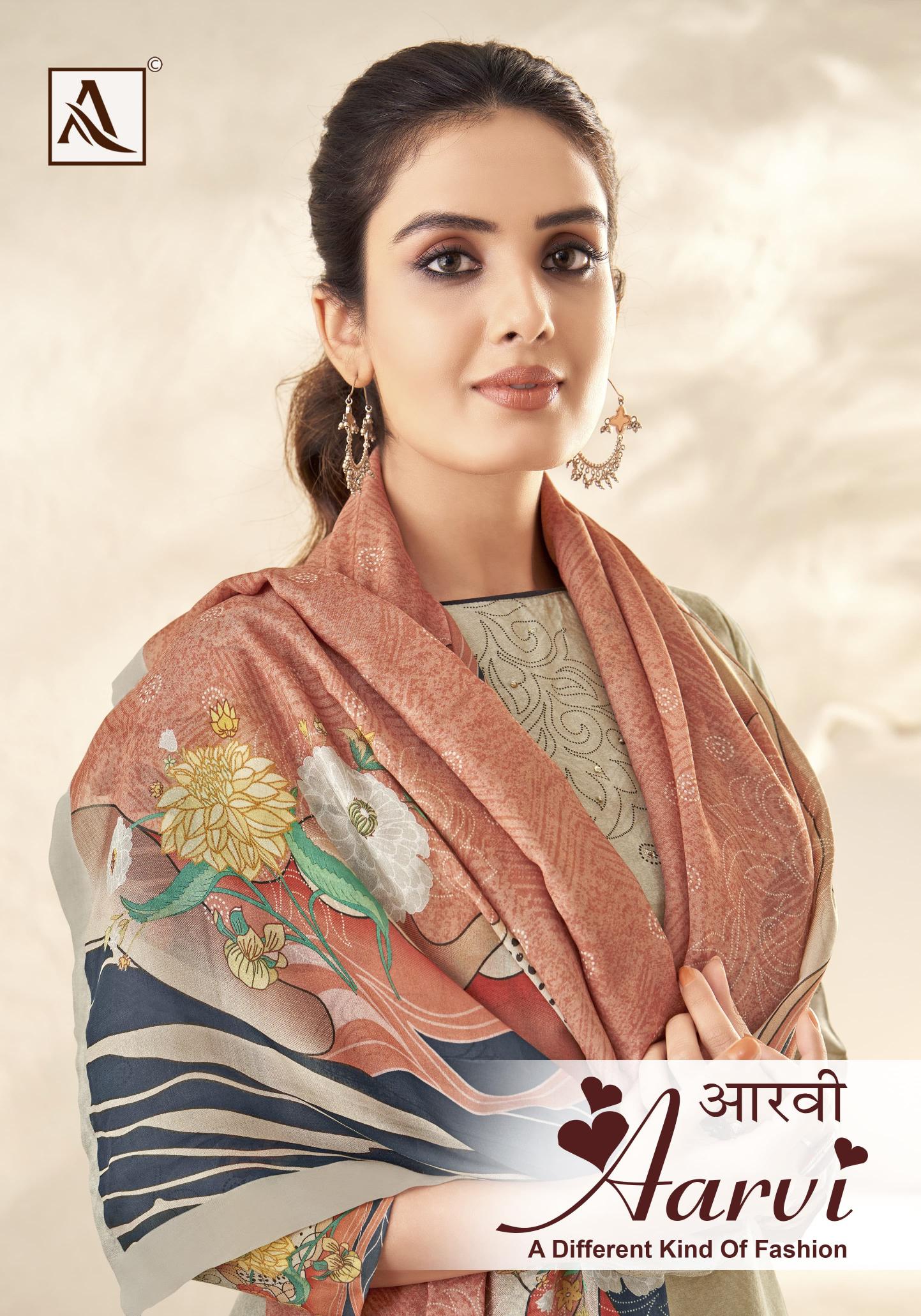 Alok Aarvi wholesale dealer of dress material in surat