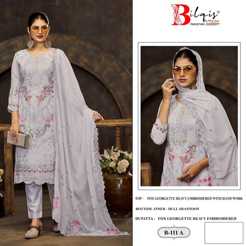 Bilqis B 111 ABCD Pakistani wholesale suits in allahabad