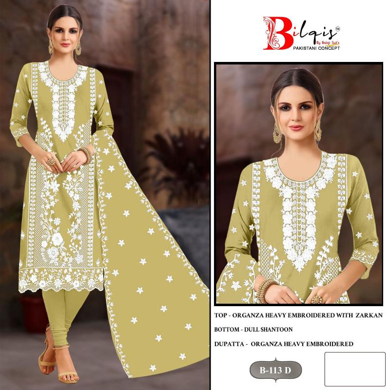 Bilqis B 113 ABCD Pakistani suit wholesaler in.mumbai