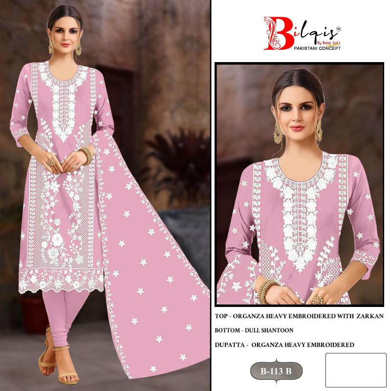 Bilqis B 113 ABCD Pakistani suit wholesaler in.mumbai