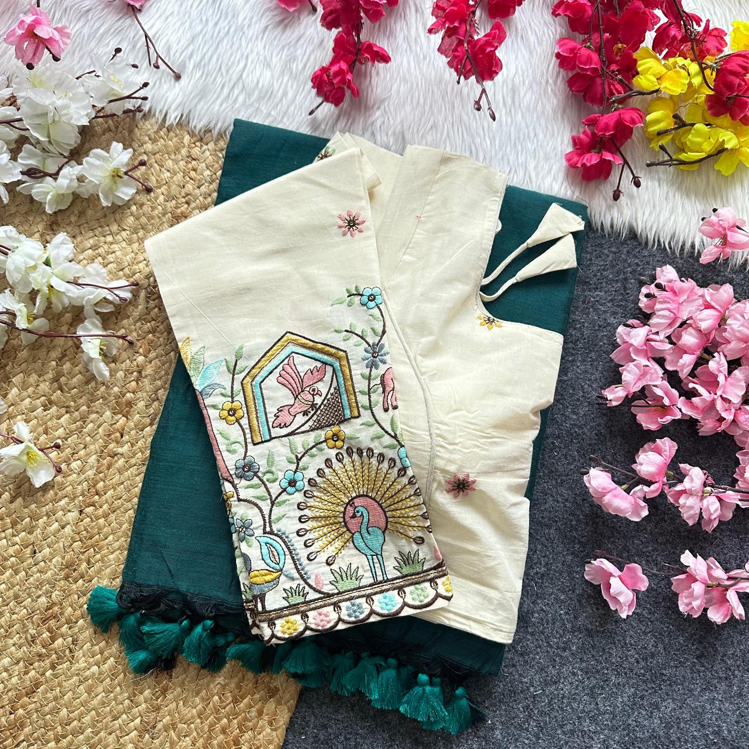 Blousewala HK18 khadi cotton saree most popular in which city in india