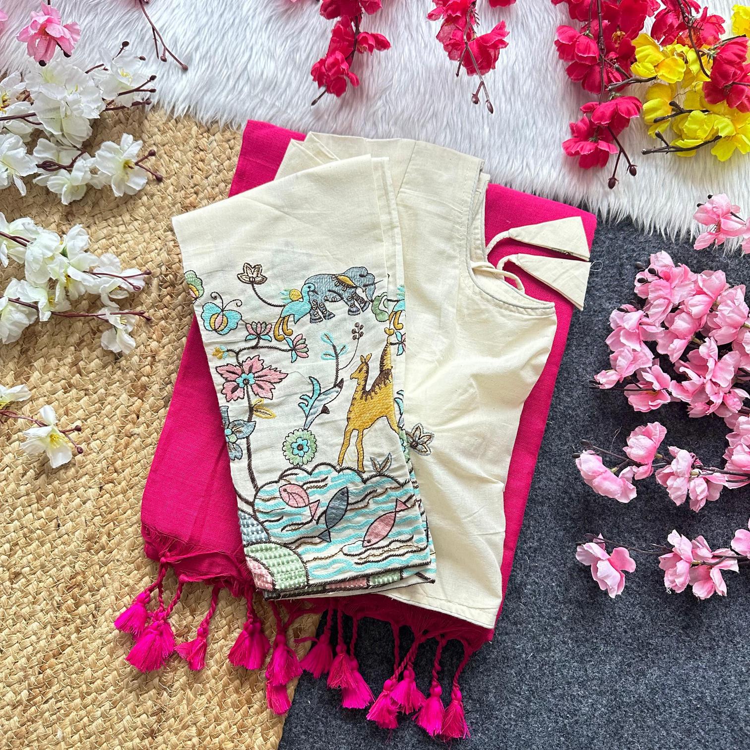 Blousewala HK18 khadi cotton saree most popular in which city in india