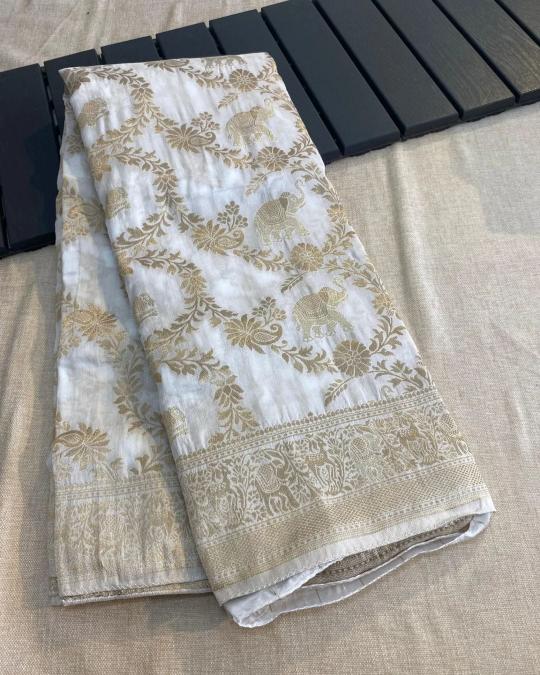 Dazira Pure Soft Cotton Russian Silk buy sarees online india