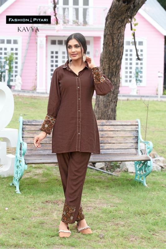 Fashion Pitari Kavya Gadwal Silk Co Ord Set Wholesale Catalog
