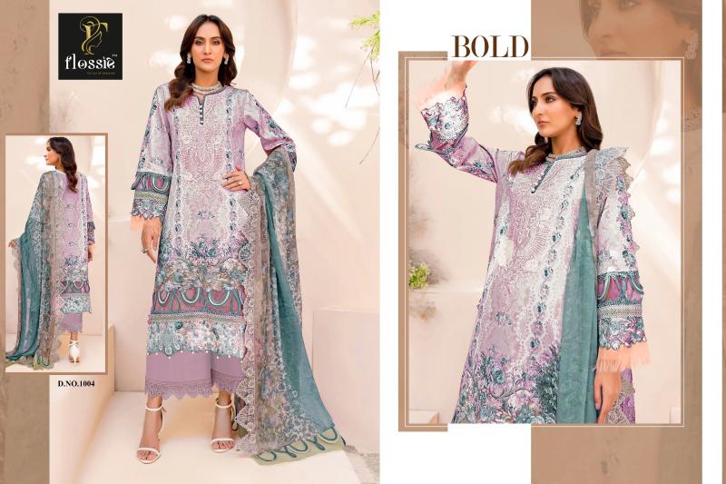 Flossie Maria Lawn Vol 3 Chiffon Dupatta Pakistani Suits Wholesale Catalog