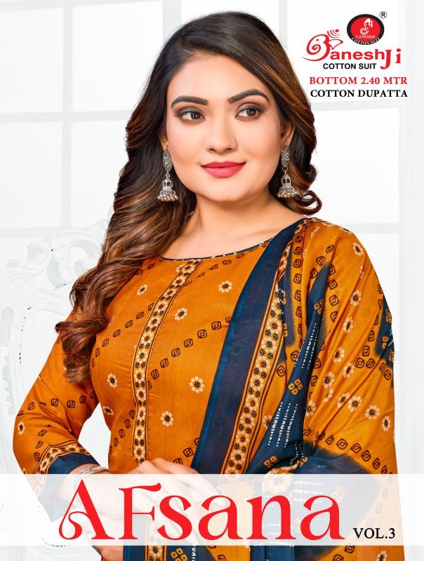 Ganeshji Afsana Vol-03 – Dress Material - Wholesale Catalog