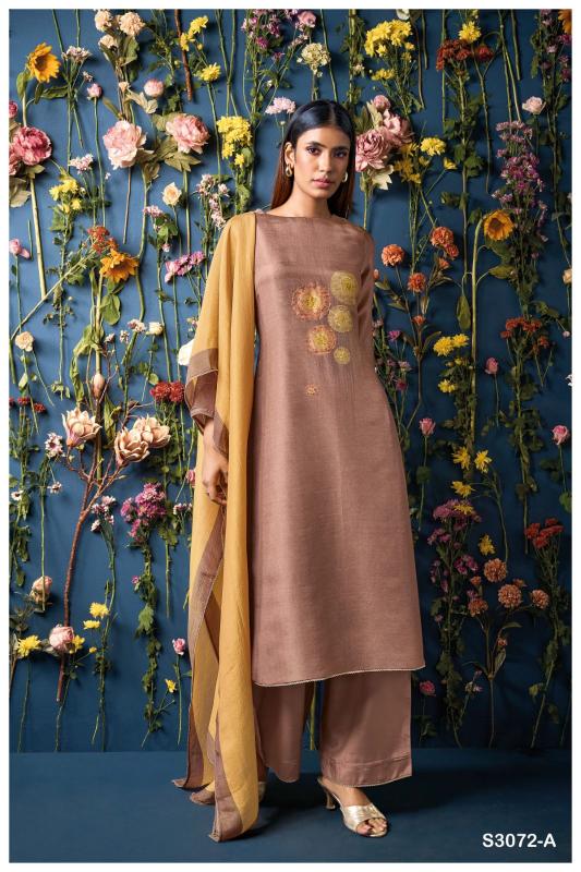 Ganga Ritika 3072 Premium Pure Bemberg Silk Salwar Kameez Wholeslae Catalog