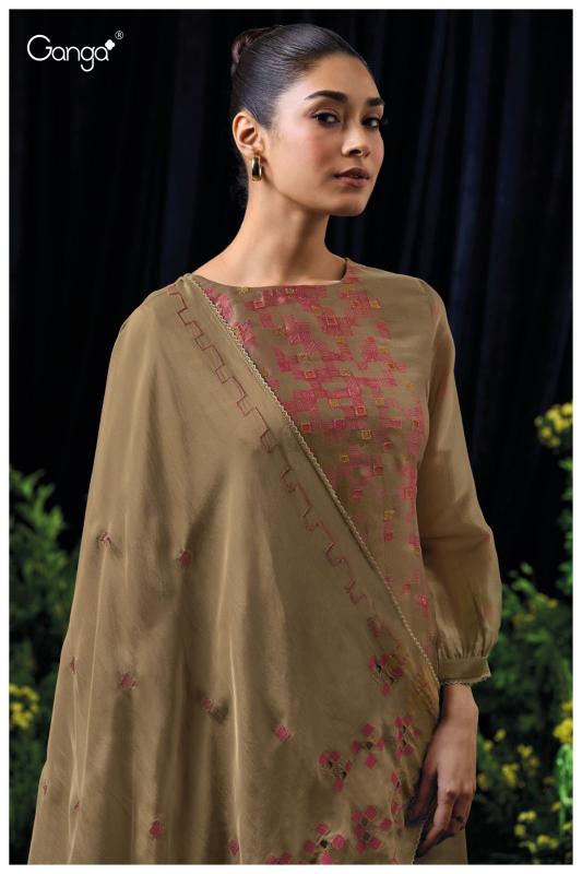 Ganga Yon 3013 Premium Pure Bemberg Salwar Kameez Wholeslae Catalog