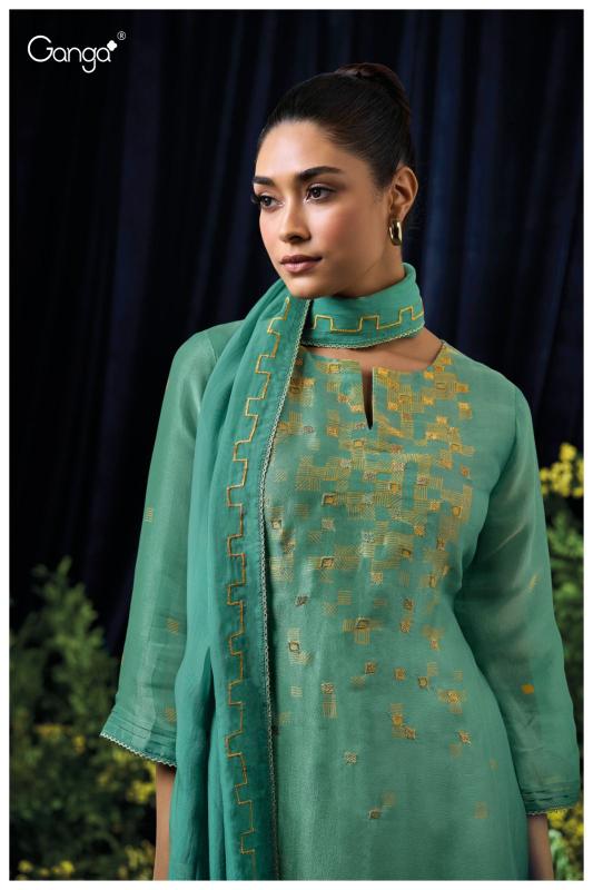Ganga Yon 3013 Premium Pure Bemberg Salwar Kameez Wholeslae Catalog
