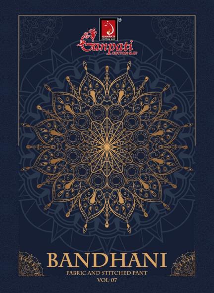 Ganpati Bandhani Pant Vol-7 – Kurti Pant With Dupatta - Wholesale Catalog