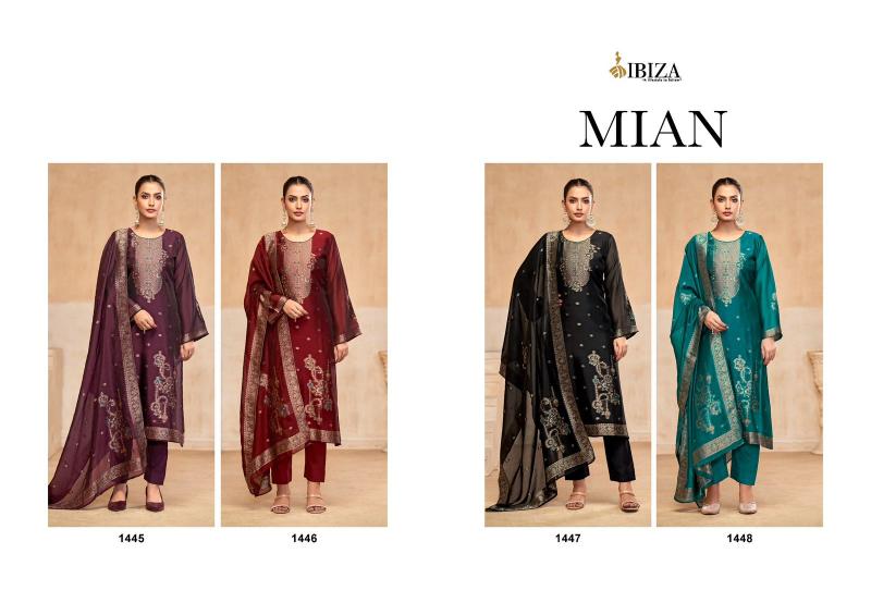 Ibiza Mian Pure Banglory Silk Jacquard Salwar Kameez Wholesale Catalog