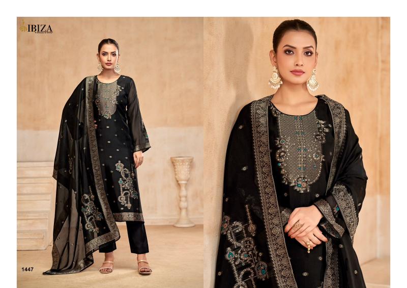 Ibiza Mian Pure Banglory Silk Jacquard Salwar Kameez Wholesale Catalog