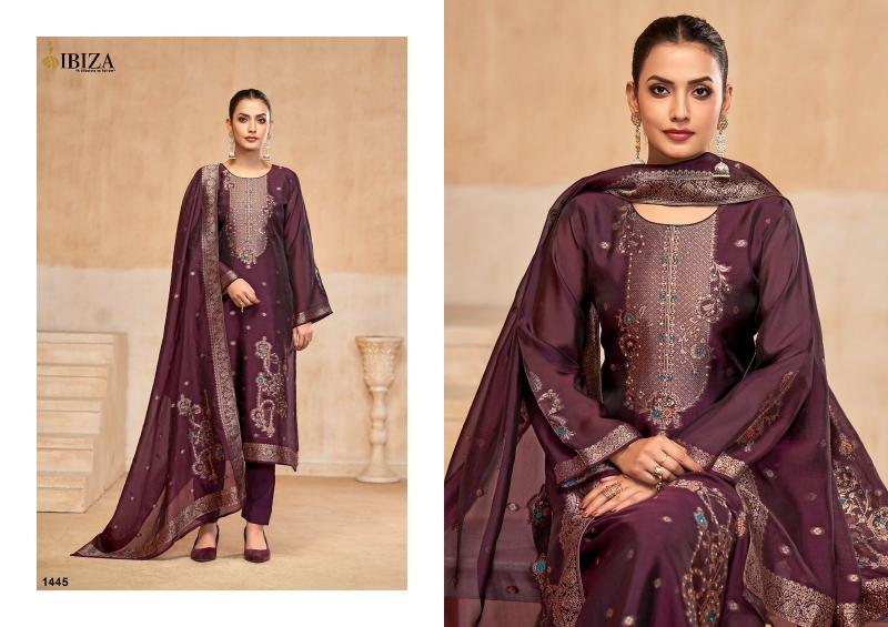 Ibiza Mian Pure Banglory Silk Jacquard Salwar Kameez Wholesale Catalog