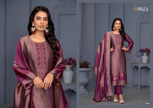 Ibiza Sakhi Vol 4 Pure Banglory Silk Jacquard Salwar Kameez Wholesale Catalog