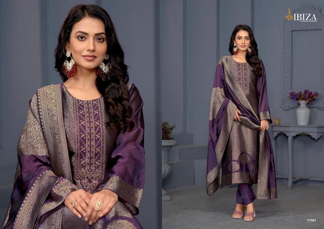 Ibiza Sakhi Vol 4 Pure Banglory Silk Jacquard Salwar Kameez Wholesale Catalog