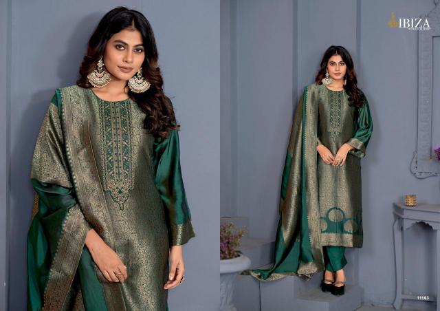 Ibiza Sakhi Vol 4 Pure Banglory Silk Jacquard Salwar Kameez Wholesale Catalog