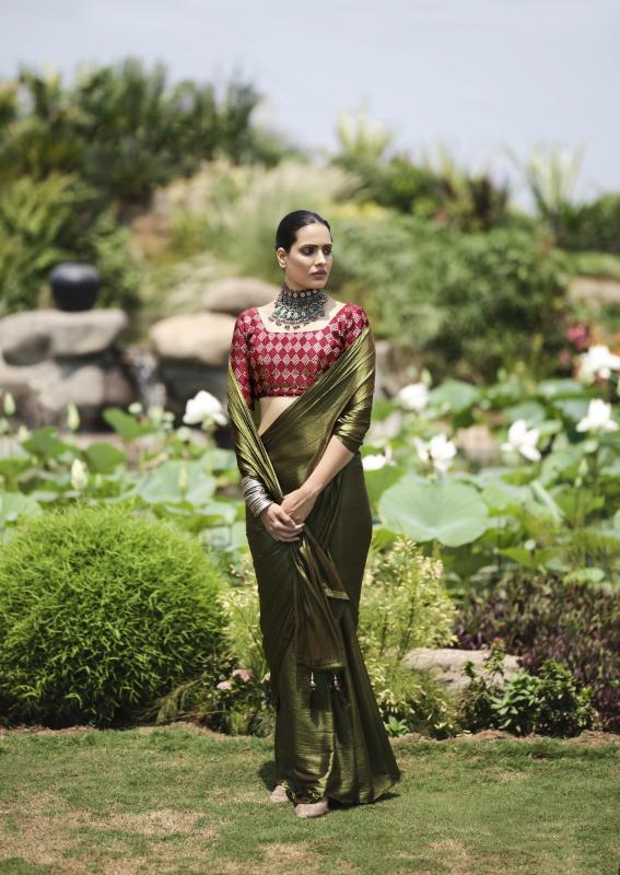 Kashvi Neel Vol 10 satin saree price in india