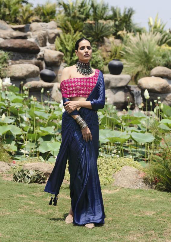 Kashvi Neel Vol 10 satin saree price in india