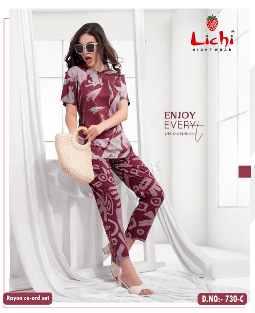 Lichi 730 Co Ord Set Wholesale Catalog