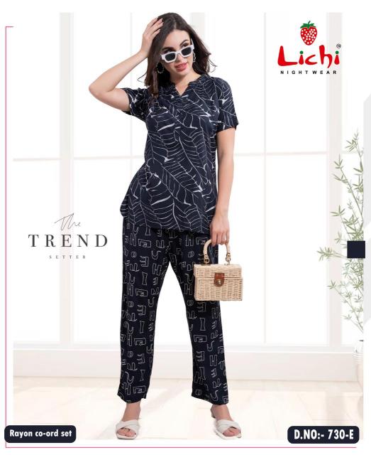 Lichi 730 Co Ord Set Wholesale Catalog