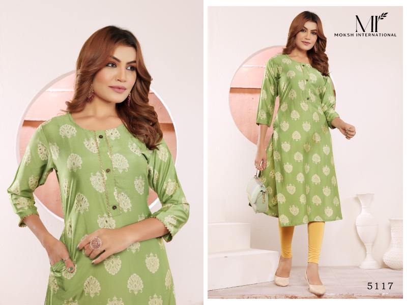 Moksh International Star Vol 2 Premium Viscose Maslin Print Kurti Wholesale Catalog