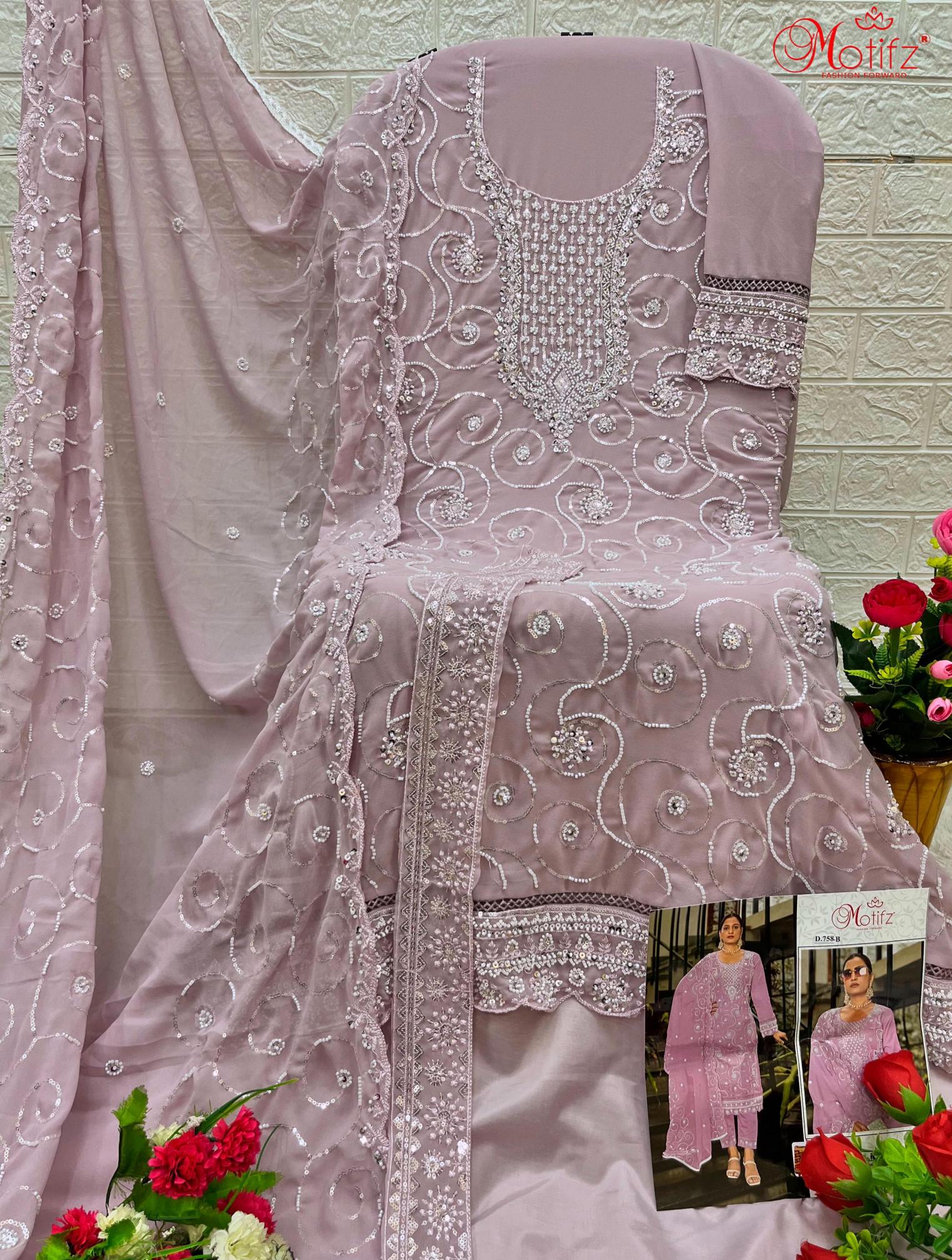 Motifz 758 pakistani suits wholesale dealers in delhi