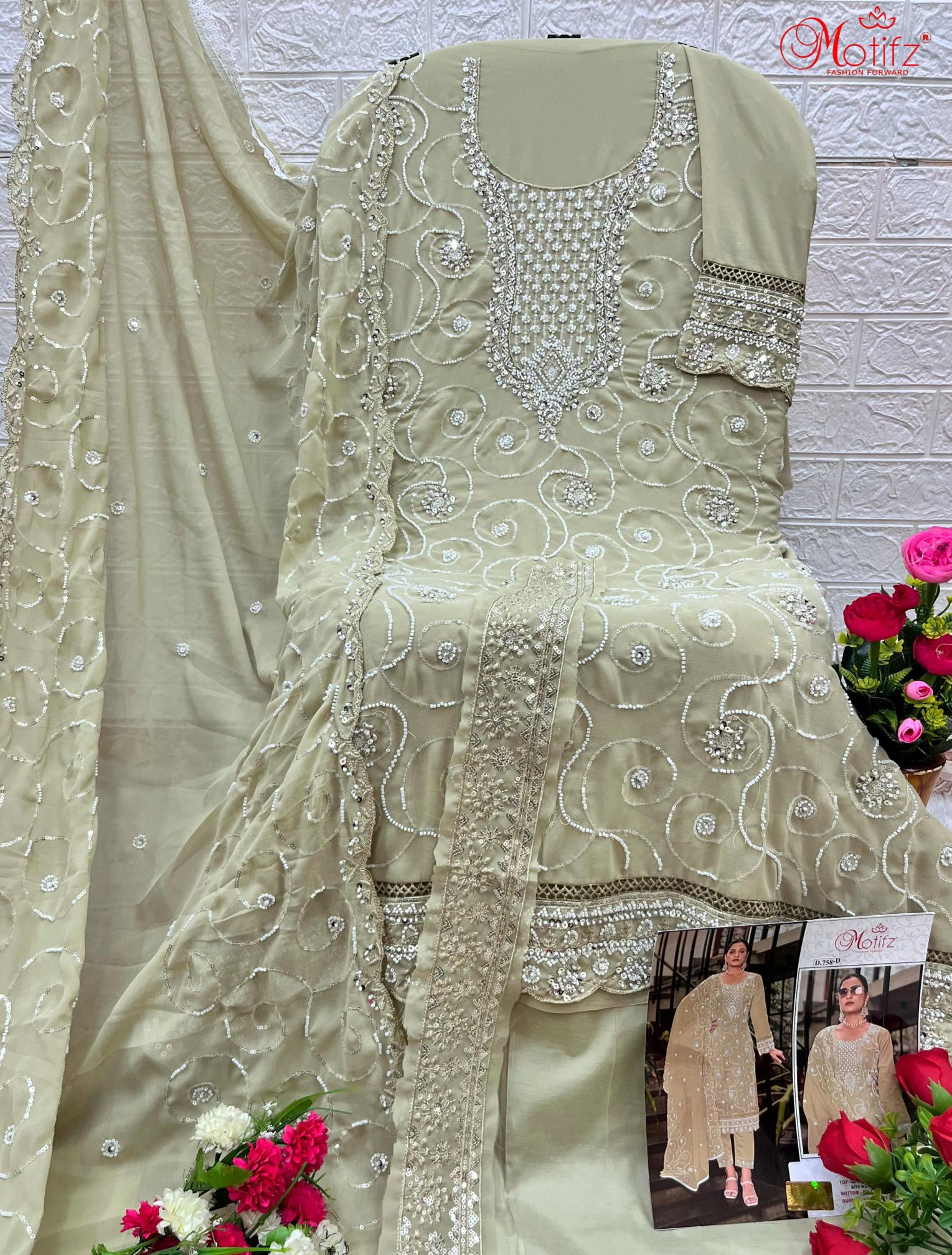Motifz 758 pakistani suits wholesale dealers in delhi