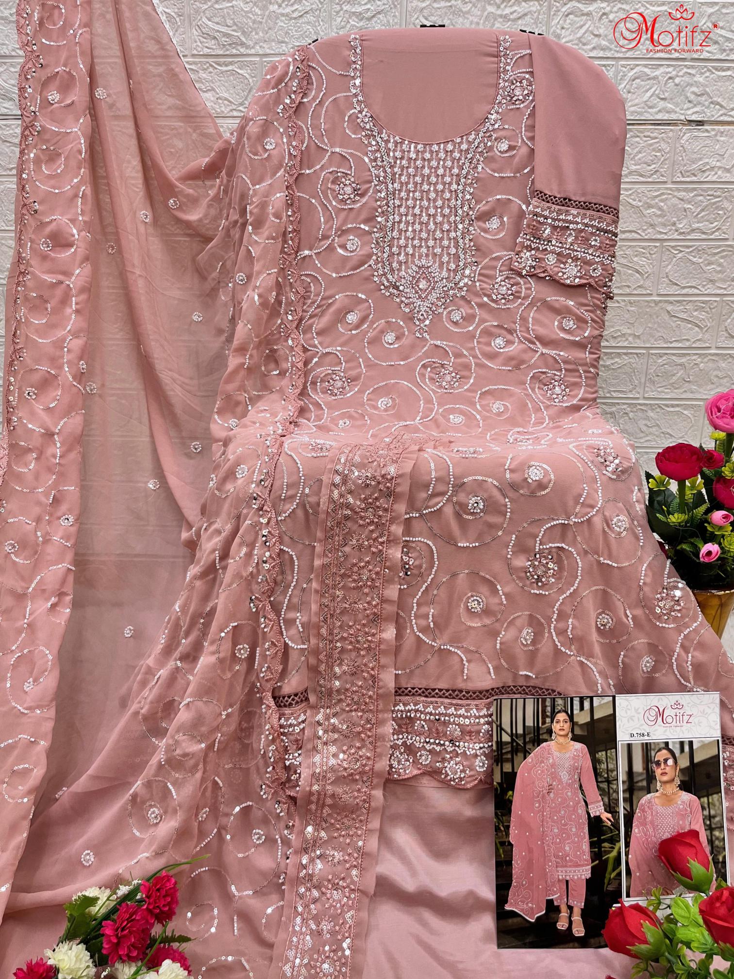 Motifz 758 pakistani suits wholesale dealers in delhi
