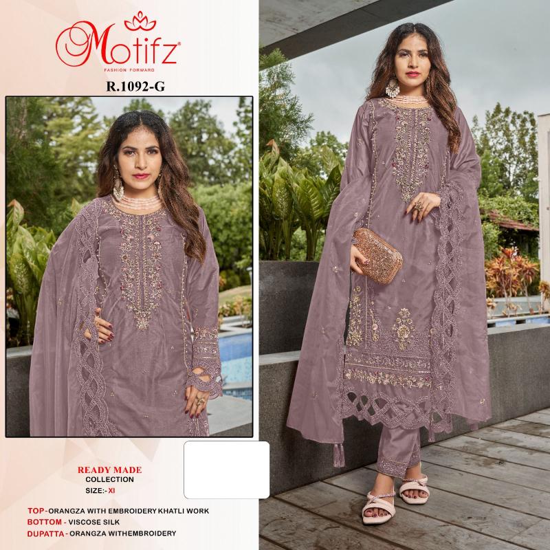 Motifz R 1092 orgnaza Pakistani Suits Wholesale Catalog