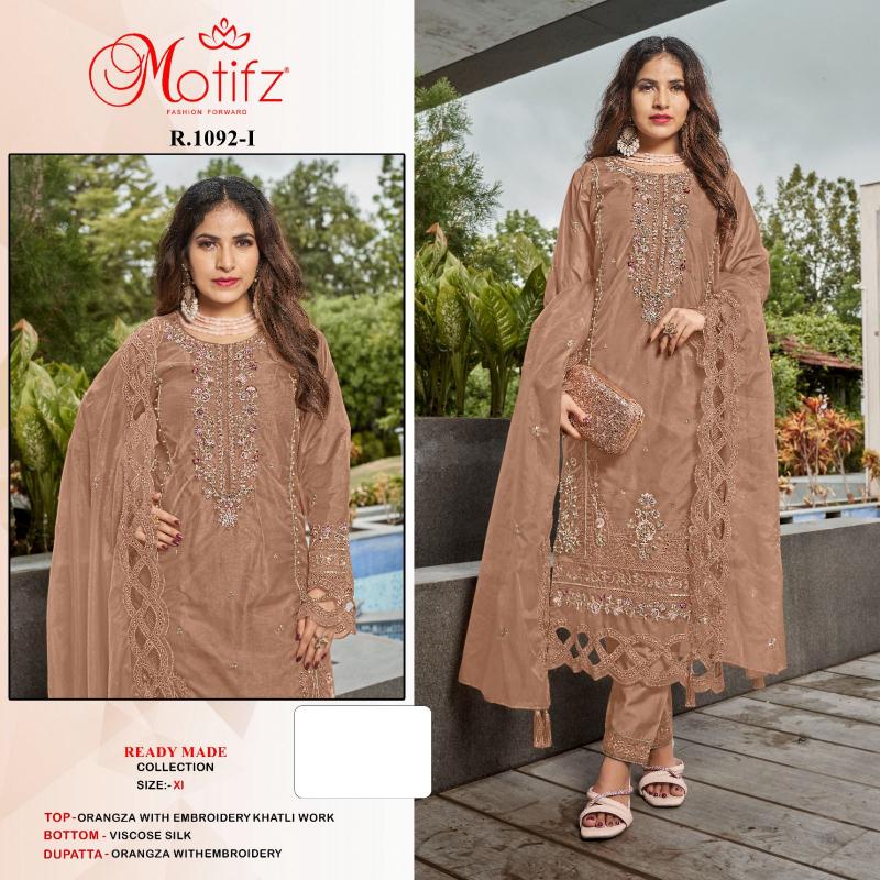 Motifz R 1092 orgnaza Pakistani Suits Wholesale Catalog