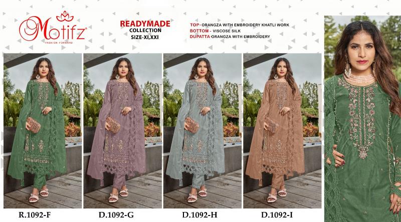 Motifz R 1092 orgnaza Pakistani Suits Wholesale Catalog