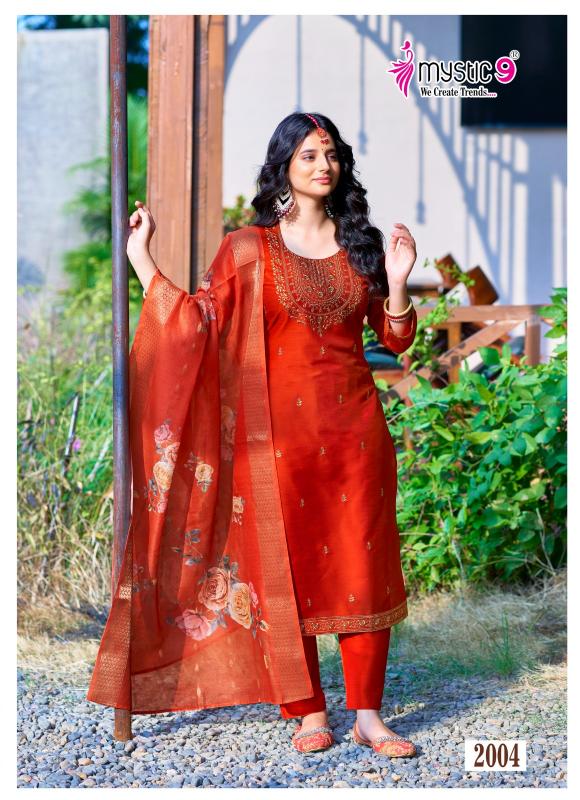Mystic 9 Fiza Vol 2 Banglore Silk Kurti Wholesale Catalog