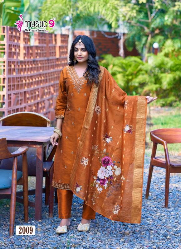 Mystic 9 Fiza Vol 2 Banglore Silk Kurti Wholesale Catalog