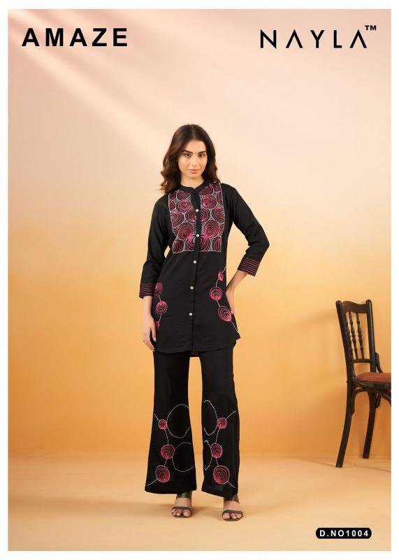 Nayla Amaze Viscose silk Co Ord Set Wholesale Catalog