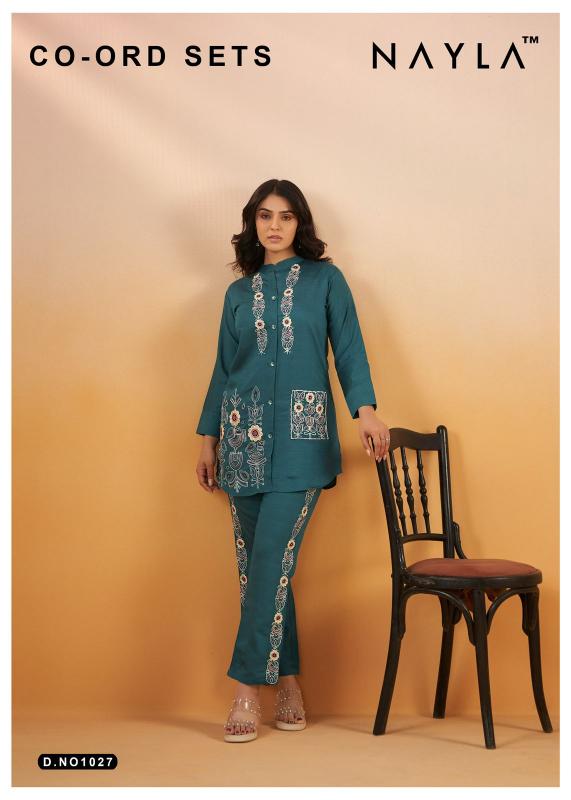Nayla Amaze Viscose silk Co Ord Set Wholesale Catalog