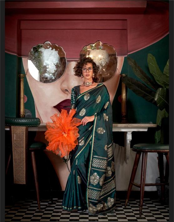 Rajtex Kanthkala Topaz types of handloom sarees in india