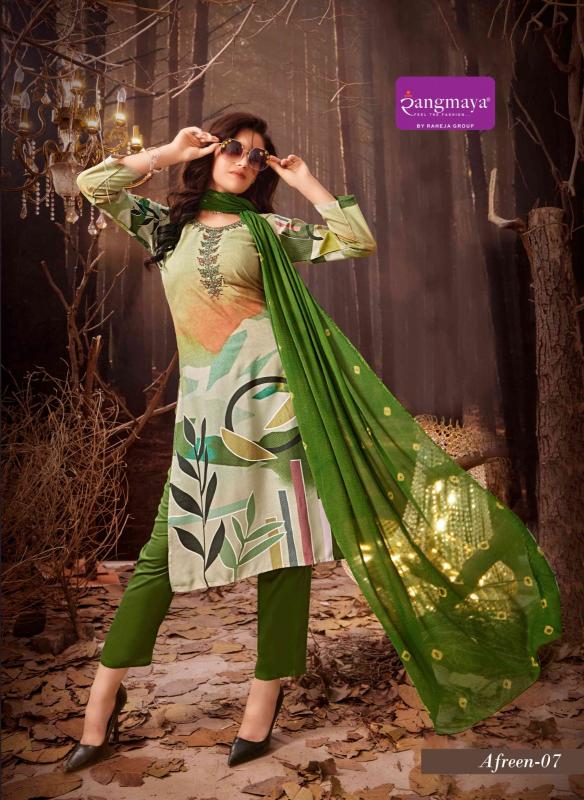 Rangmaya Afreen Digital Rayon Kurti Wholesale catalog 