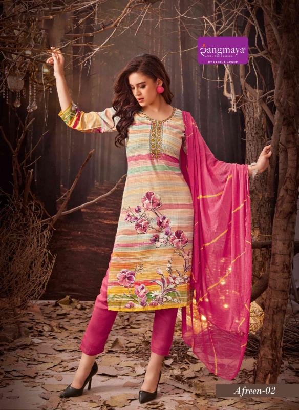 Rangmaya Afreen Digital Rayon Kurti Wholesale catalog 