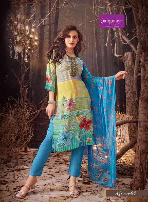 Rangmaya Afreen Digital Rayon Kurti Wholesale catalog 