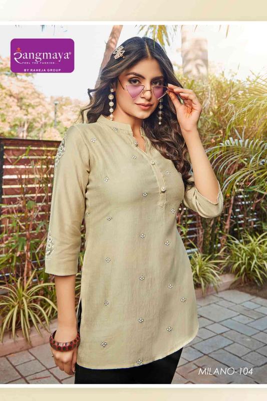 Rangmaya Milano winter short kurtis online shopping in india