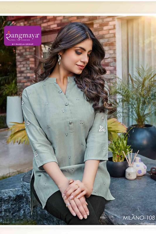 Rangmaya Milano winter short kurtis online shopping in india