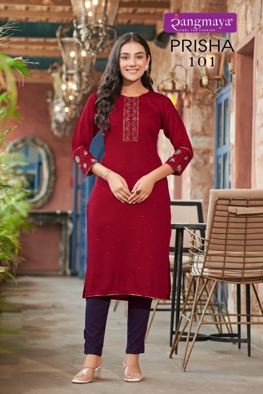 Rangmaya Prisha winter short kurtis online shopping in india