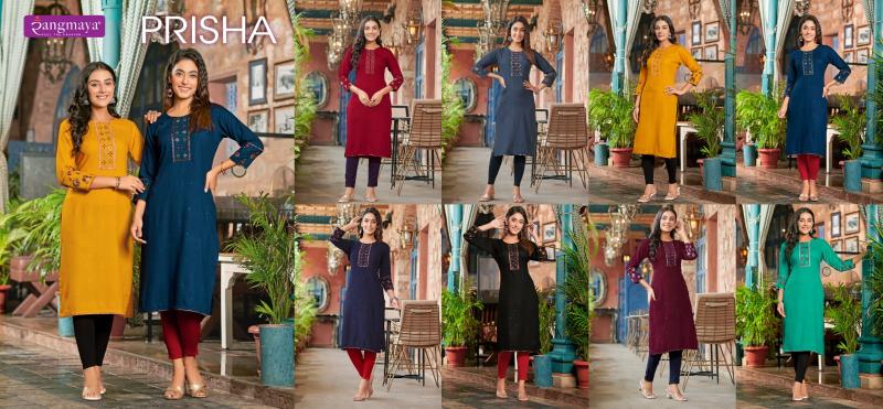 Rangmaya Prisha winter short kurtis online shopping in india