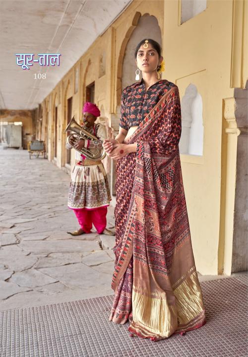 Ressa Sur Taal Gajji Lagdi Fancy Printed no 1 sarees manufactures in india