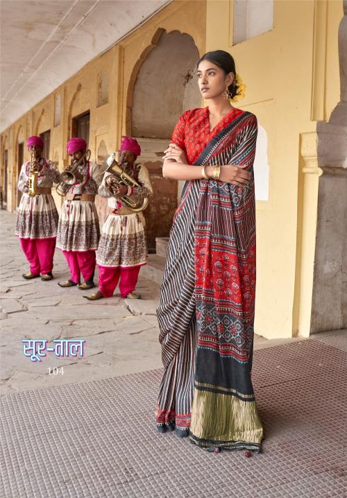 Ressa Sur Taal Gajji Lagdi Fancy Printed no 1 sarees manufactures in india
