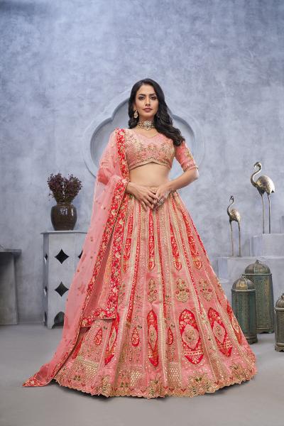Sabella Banaavat Gazal Set 10 Organza Silk Fancy lehenga wholesale market in pune