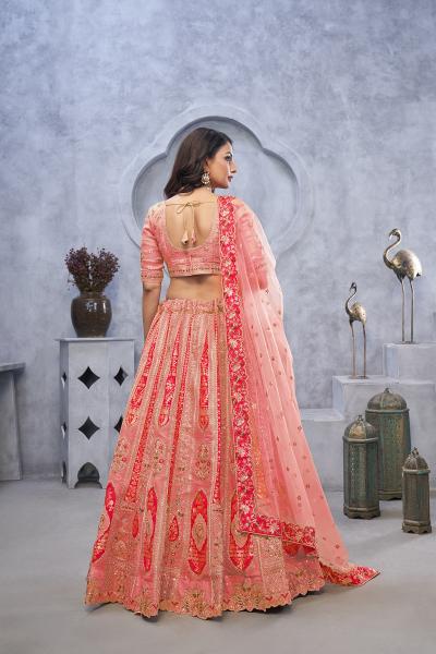 Sabella Banaavat Gazal Set 10 Organza Silk Fancy lehenga wholesale market in pune
