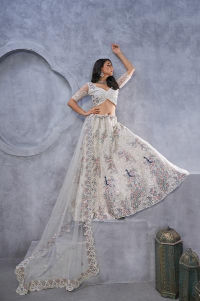 Sabella Banaavat Gazal Set 10 Organza Silk Fancy lehenga wholesale market in pune