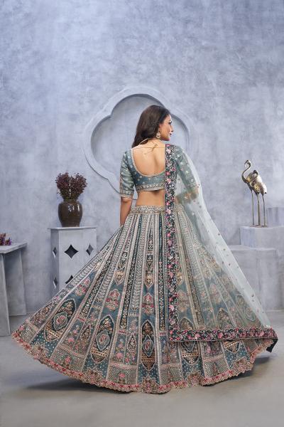 Sabella Banaavat Gazal Set 10 Organza Silk Fancy lehenga wholesale market in pune