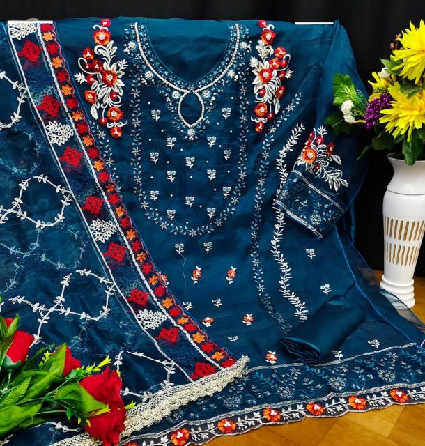 Sabella KF 139 Organza With Sequence Embroidery Salwar Kameez Wholesale catalog